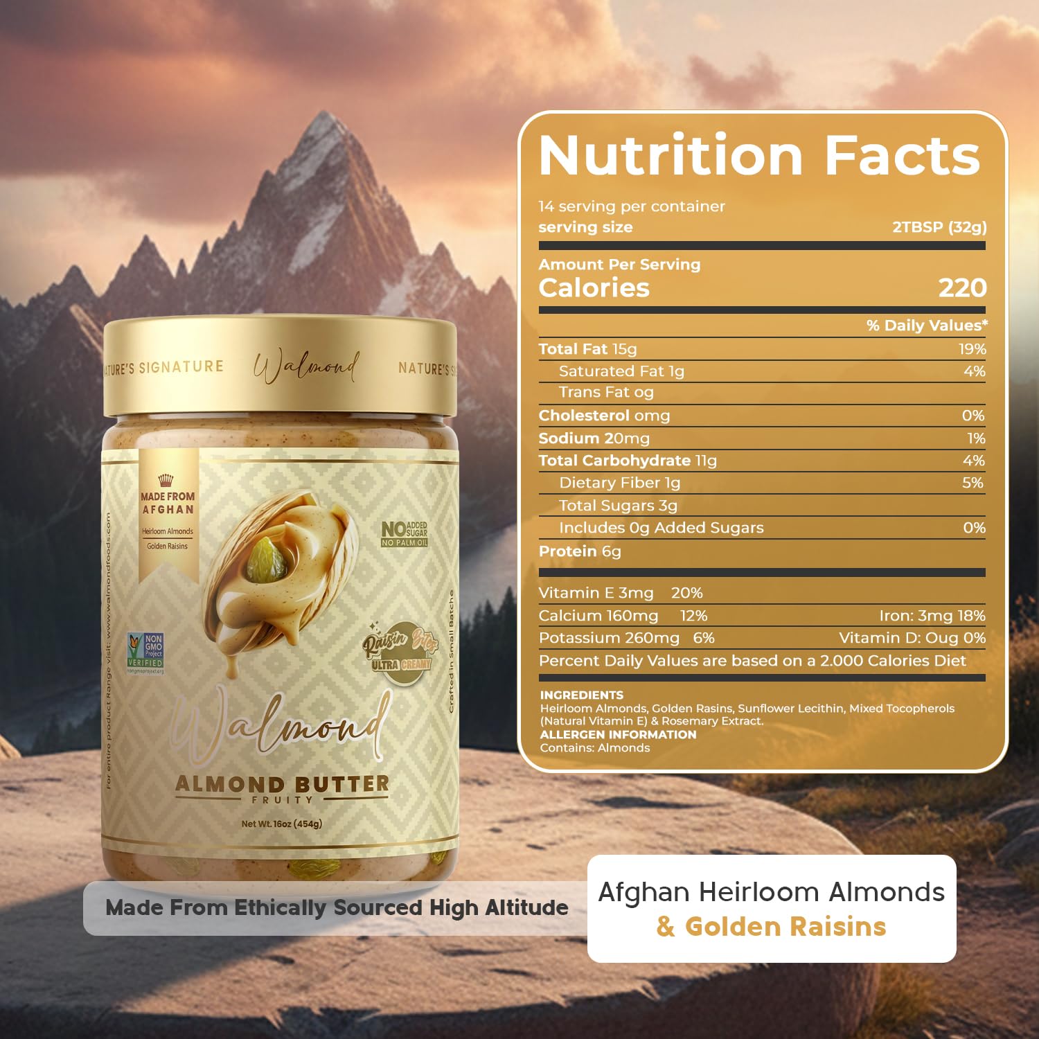 Almond butter no added sugar