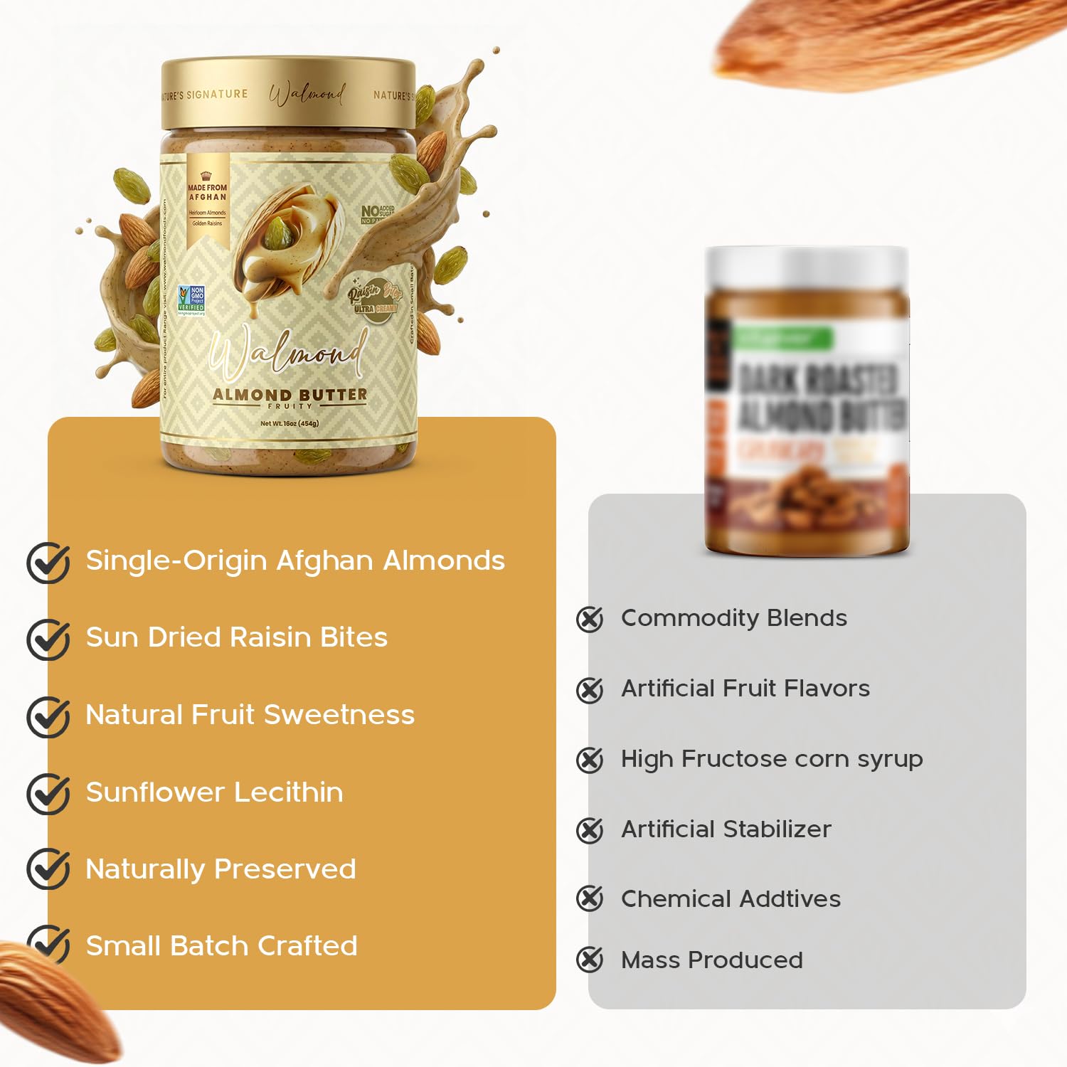 Organic almond butter