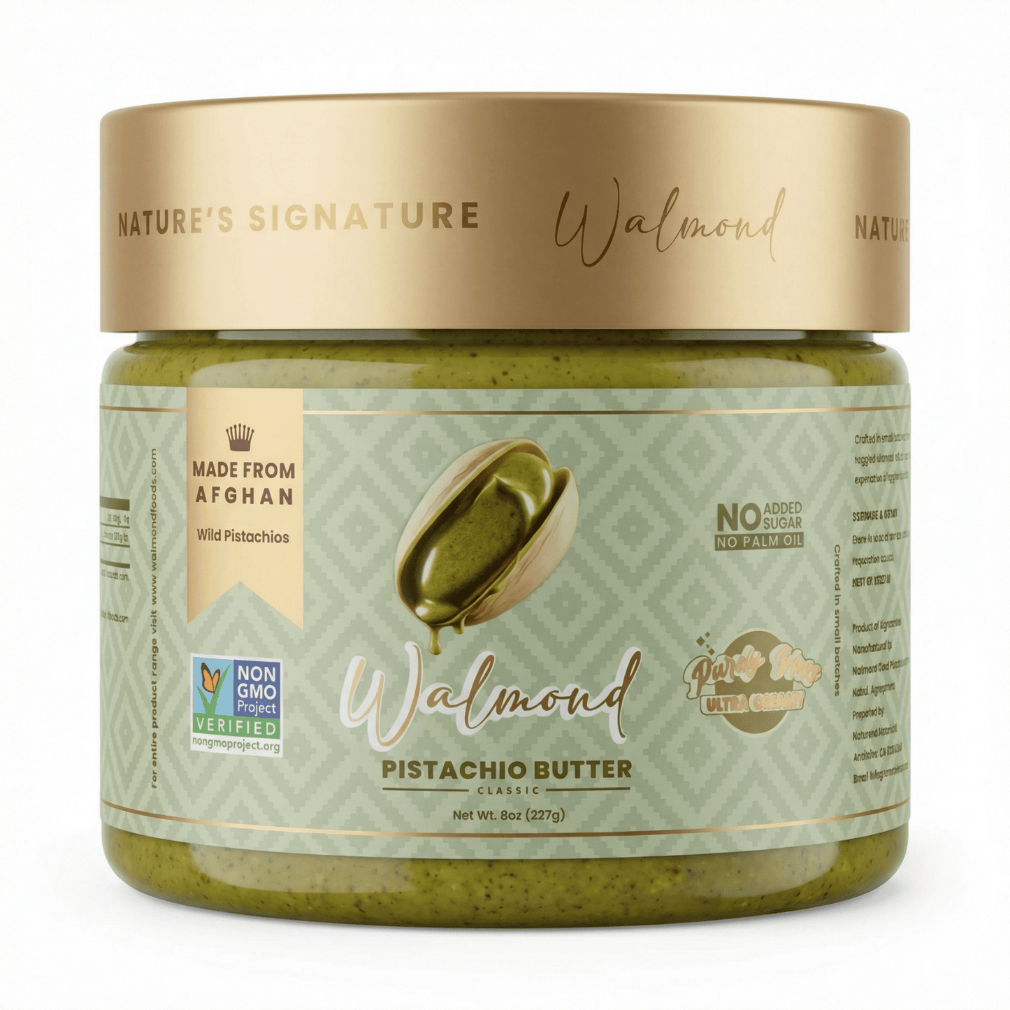 Walmond Pistachio Butter jar, Halal certified, naturally preserved