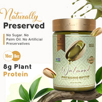 Walmond pistachio butter jar, mountain-harvested pistachios, halal certified
