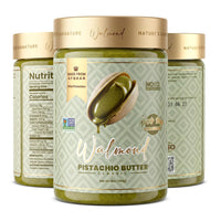 Walmond wild pistachio butter jar, 16oz container, naturally preserved, 8g protein per serving