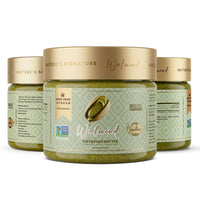 Walmond wild Afghan pistachio butter jars, no palm oil, Halal certified