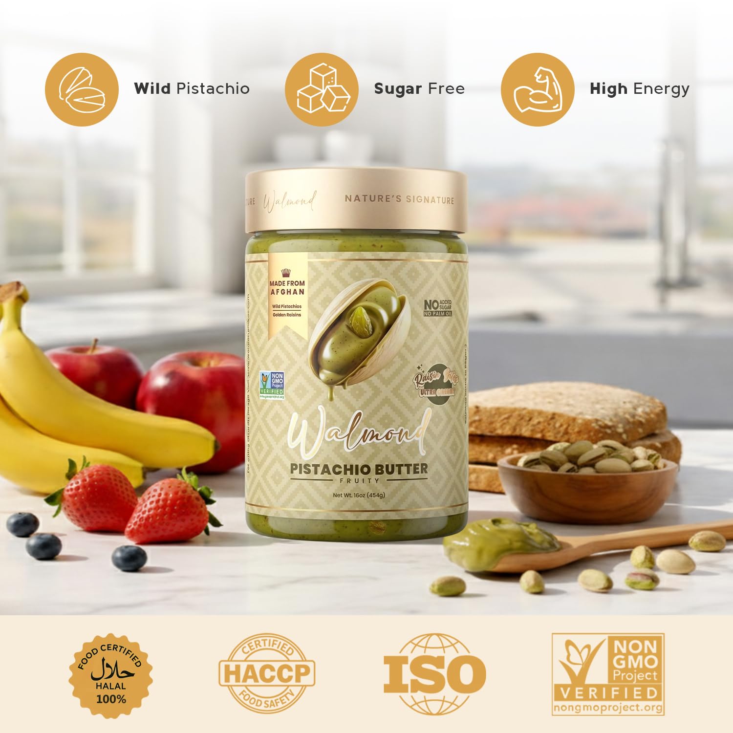 Walmond Pistachio Butter Fruity Raisin Bites 16oz – Walmond Foods