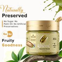 Walmond Walnut Pistachio Butter jar with golden raisins, no sugar added